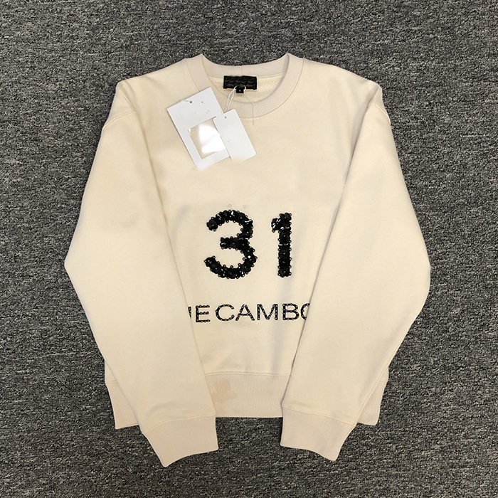 2020 Autumn Women High-end Hoodie Flower Letters Beading Sport Sweatshirt O-neck Long Sleeved Casual Loose Pullover 31, White
2020 Autumn Women High-end Hoodie Flower Letters Beading Sport Sweatshirt O-neck Long Sleeved Casual Loose Pullover 31, White