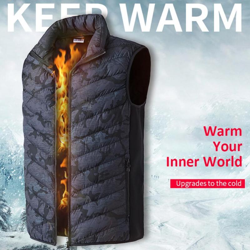 Unisex Electric Heated Vest Winter Thermal Warm Heating Vest Camouflage Heated Jacket Fishing Big Size Waistcoat, Gray
Unisex Electric Heated Vest Winter Thermal Warm Heating Vest Camouflage Heated Jacket Fishing Big Size Waistcoat, Gray