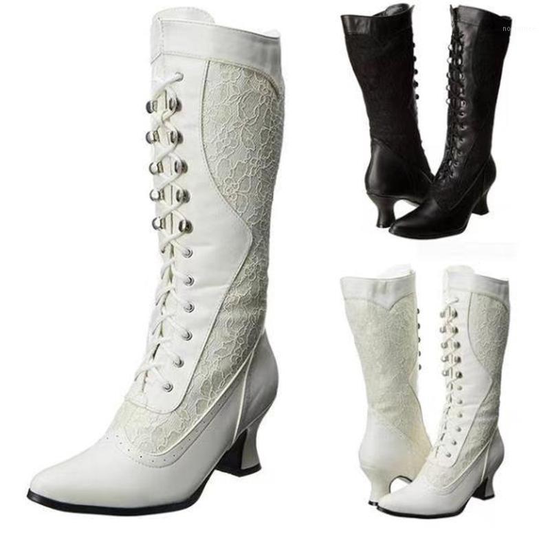 Women's High Heeled fleeces motorcycle boots Fashion Lace Pointed Toe Shoes Side Zip Mid-Tube Boots Gothic Punk Footwear1, Black
Women's High Heeled fleeces motorcycle boots Fashion Lace Pointed Toe Shoes Side Zip Mid-Tube Boots Gothic Punk Footwear1, Black