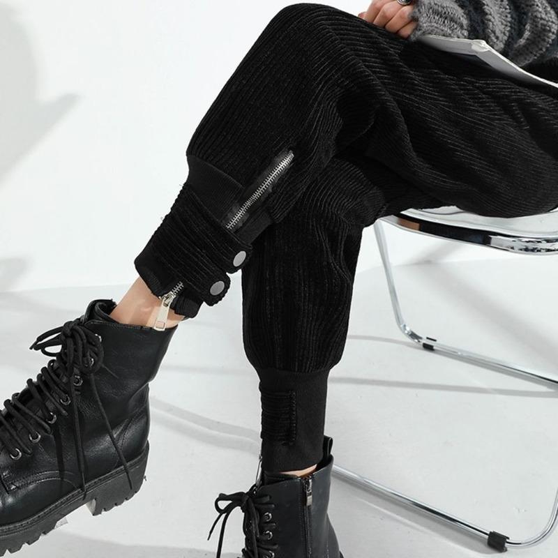 Plus Velvet Corduroy Overalls Women' High Waist Was Thin Autumn and Winter Thickened Feet Leisure Harlan Carrot Pants, Without velvet
Plus Velvet Corduroy Overalls Women' High Waist Was Thin Autumn and Winter Thickened Feet Leisure Harlan Carrot Pants, Without velvet