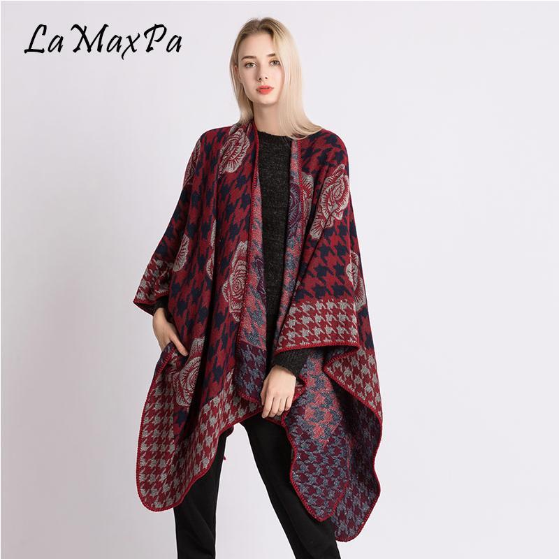 LaMaxPa Warm Winter Hooded Wrap Ponchos Blends Lush Capes Mantle Ponchos And Capes Aztec Outwear Casacos Femininos Tippet1
LaMaxPa Warm Winter Hooded Wrap Ponchos Blends Lush Capes Mantle Ponchos And Capes Aztec Outwear Casacos Femininos Tippet1