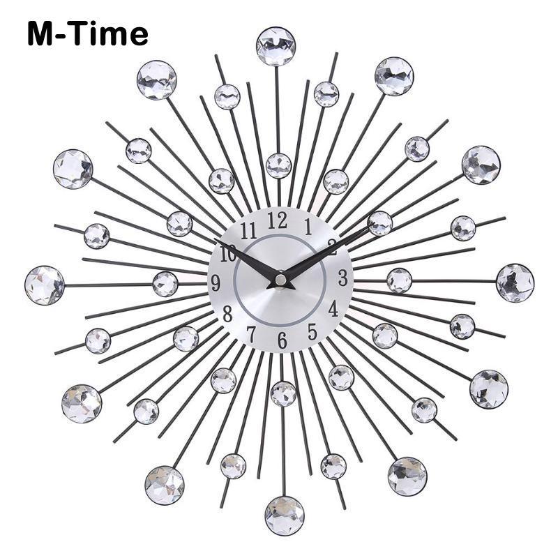 Large Luxury Clock Crystal Sunburst Metal Wall Clock Original Vintage Metal Art Decorative Diamond Big Wall Watch Home Art Decor
Large Luxury Clock Crystal Sunburst Metal Wall Clock Original Vintage Metal Art Decorative Diamond Big Wall Watch Home Art Decor