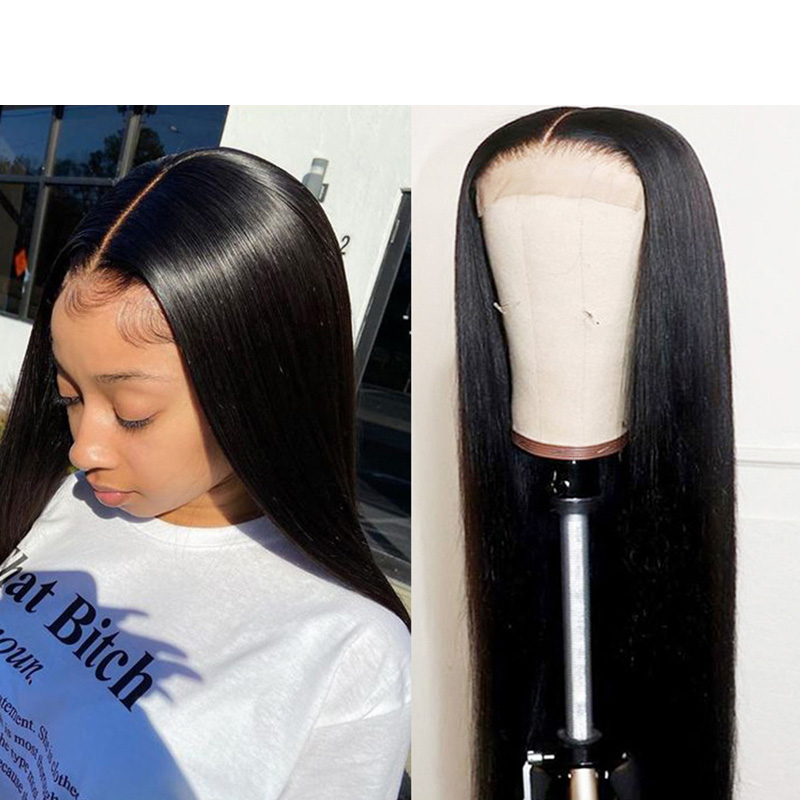 Yirubeauty Malaysian 5X5 HD Transparent Lace Closure Wigs Silky Straight 180% Density 100% Human Hair Wigs 10-32inch Natural Color