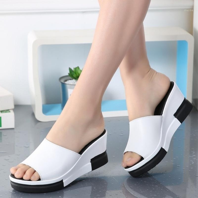 Summer Women Wedge Slipper Casual High Heels Slippers Fish Mouth Thick Bottom Wedges Slippers Ladies Slanted Heel Sandals1, White
Summer Women Wedge Slipper Casual High Heels Slippers Fish Mouth Thick Bottom Wedges Slippers Ladies Slanted Heel Sandals1, White