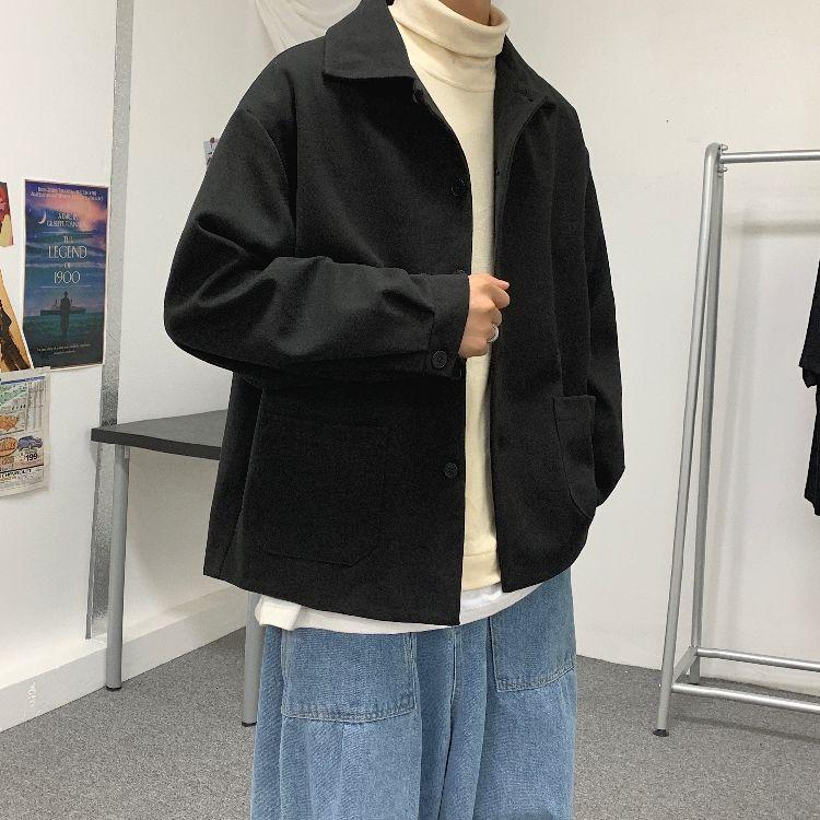 2020 Autumn And Winter New Youth Popular Men's Original Solid Color College Style Personality Single-breasted Woolen Coat, Black
2020 Autumn And Winter New Youth Popular Men's Original Solid Color College Style Personality Single-breasted Woolen Coat, Black