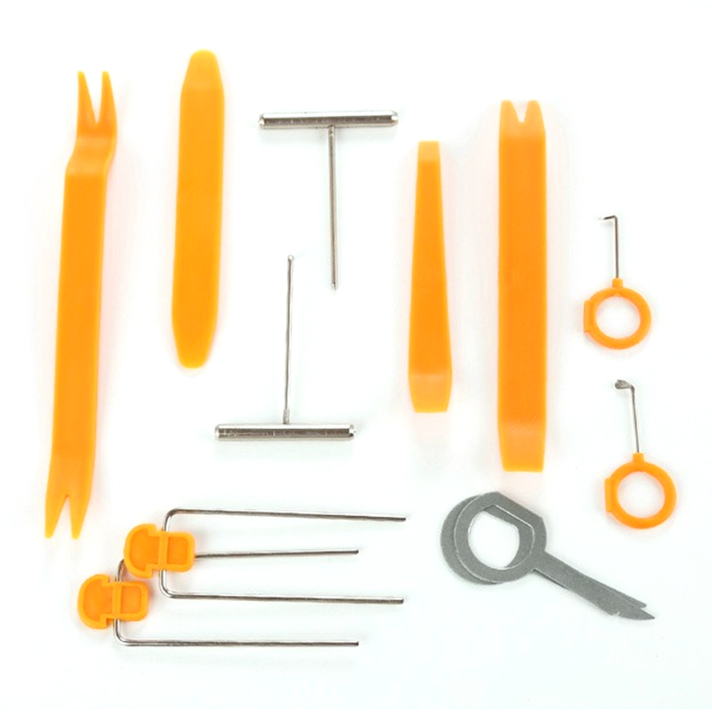 4/12 Sets Car Radio Door Clip Panel Trim Dash Open Installer Pry Conversion Tool for Auto Vehicle Audio Removal