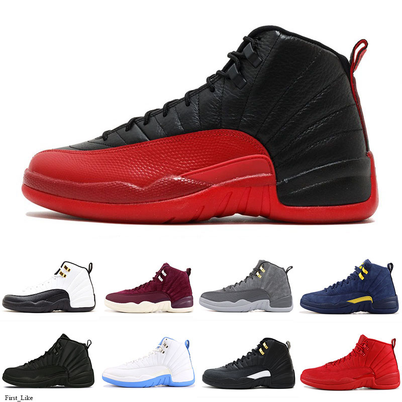 12s 12 Men Basket ball Shoes WNTR Gym Red Michigan white black playoff Flu Game Royal taxi grey sports sneakers trainers size 7-13, Color 10
12s 12 Men Basket ball Shoes WNTR Gym Red Michigan white black playoff Flu Game Royal taxi grey sports sneakers trainers size 7-13, Color 10