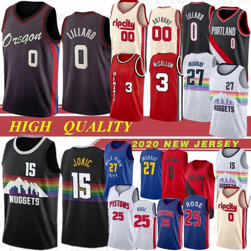 NCAA Damian 0 Lillard CJ 3 McCollum jersey Nikola 15Jokic free Derrick 25 Rose 27 Murray 00 Anthony 2020 NCAA NEW basketball jesreys shirts, Kaituozhe
NCAA Damian 0 Lillard CJ 3 McCollum jersey Nikola 15Jokic free Derrick 25 Rose 27 Murray 00 Anthony 2020 NCAA NEW basketball jesreys shirts, Kaituozhe