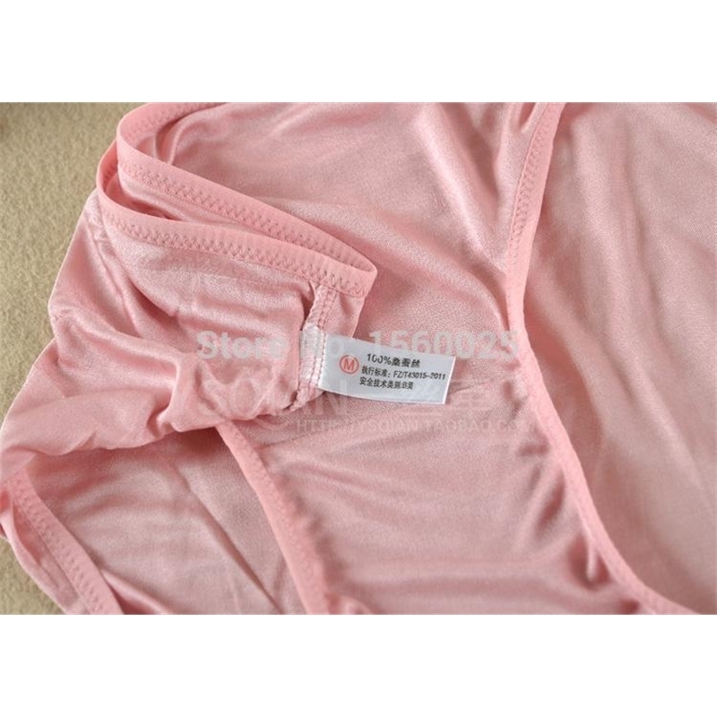 Top 100% Mulberry Silk Panties Women Mid waist Seamless Comfortable Antibiotic Plus Size Briefs M/L/XL Free Shipping 201112