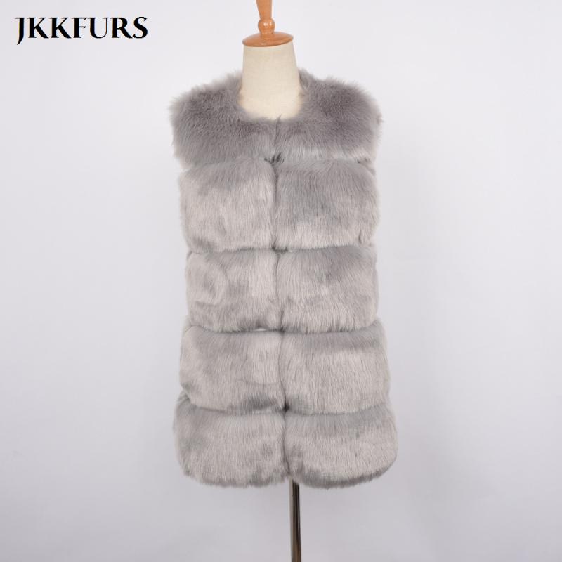 JKKFURS Women's Faux Fur Vest Furry Fake Fur Winter Warm Luxury Outerwear High Quality Fashion Style Gilet S8406, Black
JKKFURS Women's Faux Fur Vest Furry Fake Fur Winter Warm Luxury Outerwear High Quality Fashion Style Gilet S8406, Black