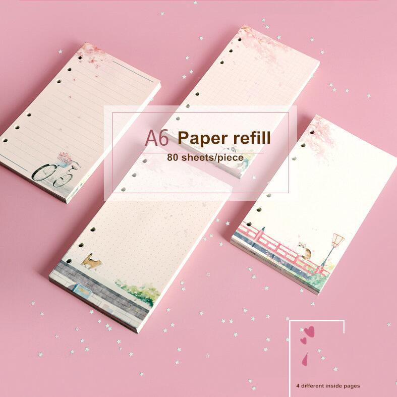 Sharkbang New 80 Sheets Kawaii Sakura And Cat A6 Loose Leaf Notebook Refill Spiral Binder Inner Pages Line Grid Blank Agenda
Sharkbang New 80 Sheets Kawaii Sakura And Cat A6 Loose Leaf Notebook Refill Spiral Binder Inner Pages Line Grid Blank Agenda