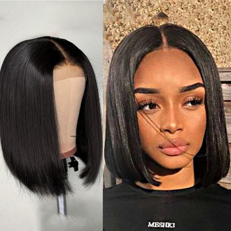 Bob Staright Lace Front 150% Human Hair Wigs Pre Plucked Remy Hair With Baby, Natural color 
Bob Staright Lace Front 150% Human Hair Wigs Pre Plucked Remy Hair With Baby, Natural color