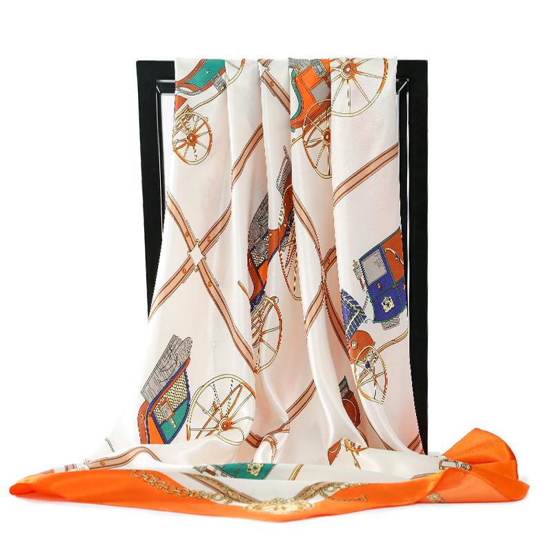 Luxury Fashion Neckerchief Scarf For Women Floral Print Silk Satin Hijab Scarfs 90*90cm Square Shawls Headband Scarves For Ladie
Luxury Fashion Neckerchief Scarf For Women Floral Print Silk Satin Hijab Scarfs 90*90cm Square Shawls Headband Scarves For Ladie