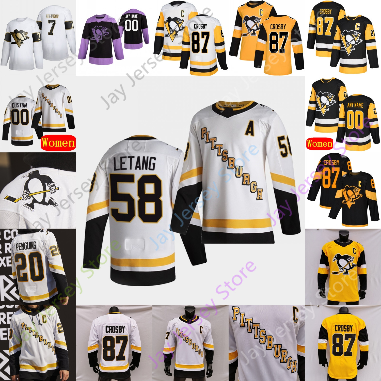 Pittsburgh Penguins Ice Hockey Jersey Marcus Pettersson Will Reilly Juuso Riikola Rodrigues Ruhwedel Sceviour Tanev Trotman Weber Zucker, Black;red 
Pittsburgh Penguins Ice Hockey Jersey Marcus Pettersson Will Reilly Juuso Riikola Rodrigues Ruhwedel Sceviour Tanev Trotman Weber Zucker, Black;red