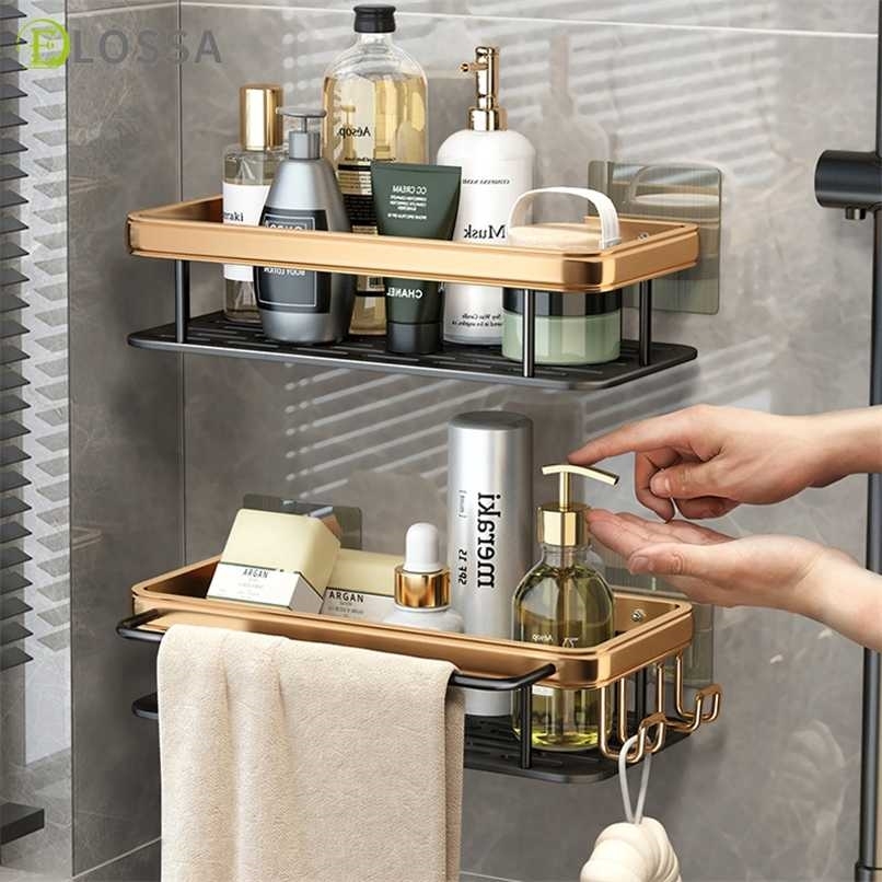 Punch-free Bathroom Shelf Shelves Shampoo Shower Storage Rack Kitchen Holder Toilet Kitchen Organizer Bathroom Accessories Set 220117
Punch-free Bathroom Shelf Shelves Shampoo Shower Storage Rack Kitchen Holder Toilet Kitchen Organizer Bathroom Accessories Set 220117