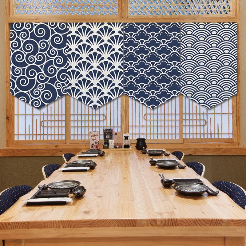 Japanese Geometry Pattem Short Curtain Linen Fabric Sushi Kitchen Restaurant Shop Half Hanging Curtain Decoration Customizable, Color 5
Japanese Geometry Pattem Short Curtain Linen Fabric Sushi Kitchen Restaurant Shop Half Hanging Curtain Decoration Customizable, Color 5