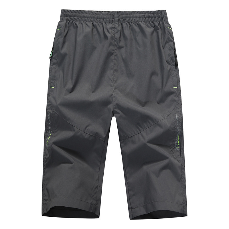 Long Shorts Men Board Quick Dry Zipper Pockets Elastane Bermuda Male Thin Lightweight Stretch Capri Elastic Mens Shorts Summer Y200403