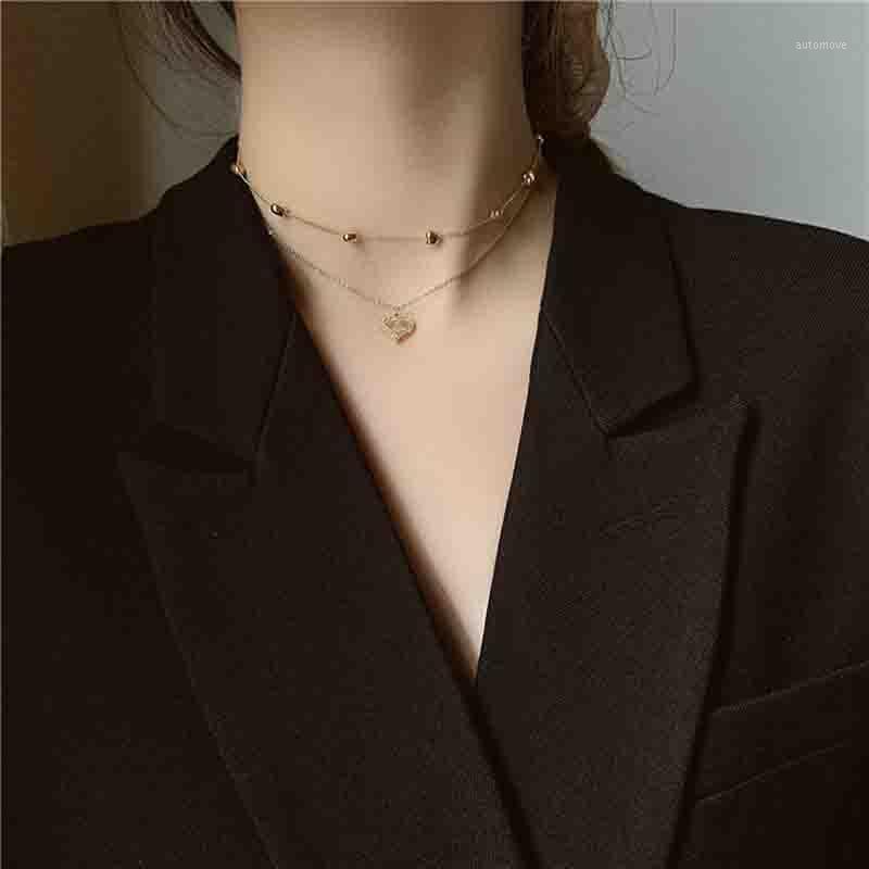Double Layer Heart Shape Pendant Necklace Clavicle Chain Choker Gift Crystal For Girls Women Girls Sweet Chain Charm Necklace1
Double Layer Heart Shape Pendant Necklace Clavicle Chain Choker Gift Crystal For Girls Women Girls Sweet Chain Charm Necklace1