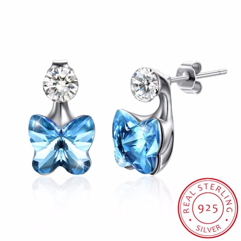 Stud LEKANI Crystal From S925 Sterling Silver Jewelry Earrings Women Earring Butterfly Shape Austrian Rhinestone
Stud LEKANI Crystal From S925 Sterling Silver Jewelry Earrings Women Earring Butterfly Shape Austrian Rhinestone