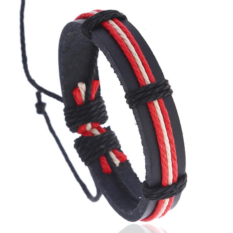Color braided rope casual fashion retro punk handmade men and women leather bracelet men's jewelry
Color braided rope casual fashion retro punk handmade men and women leather bracelet men's jewelry