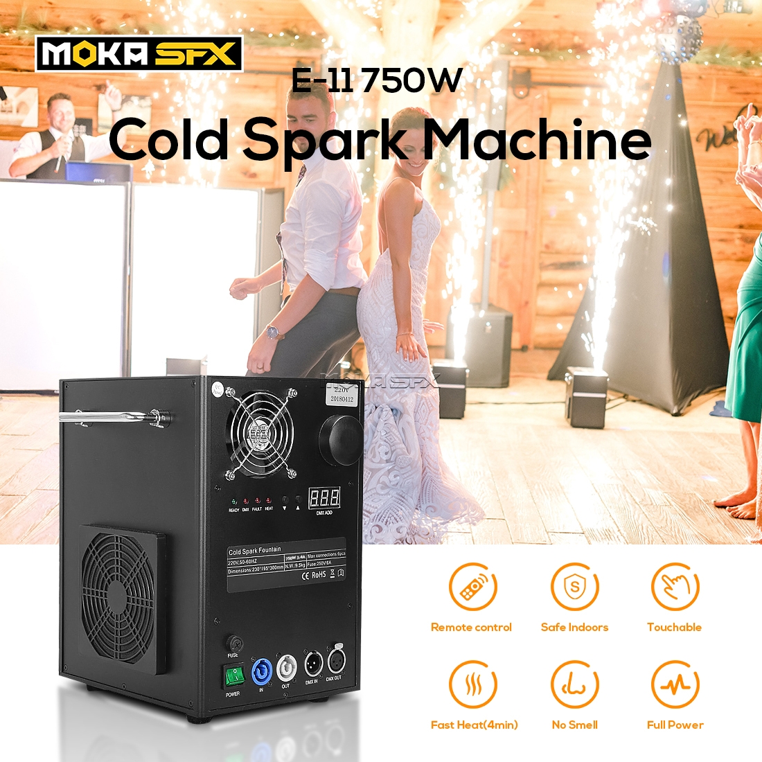 Stage Cold Fireworks with 3 bags powder cold spark fountain DMX Spark Machine remote control for party wedding decoration
Stage Cold Fireworks with 3 bags powder cold spark fountain DMX Spark Machine remote control for party wedding decoration