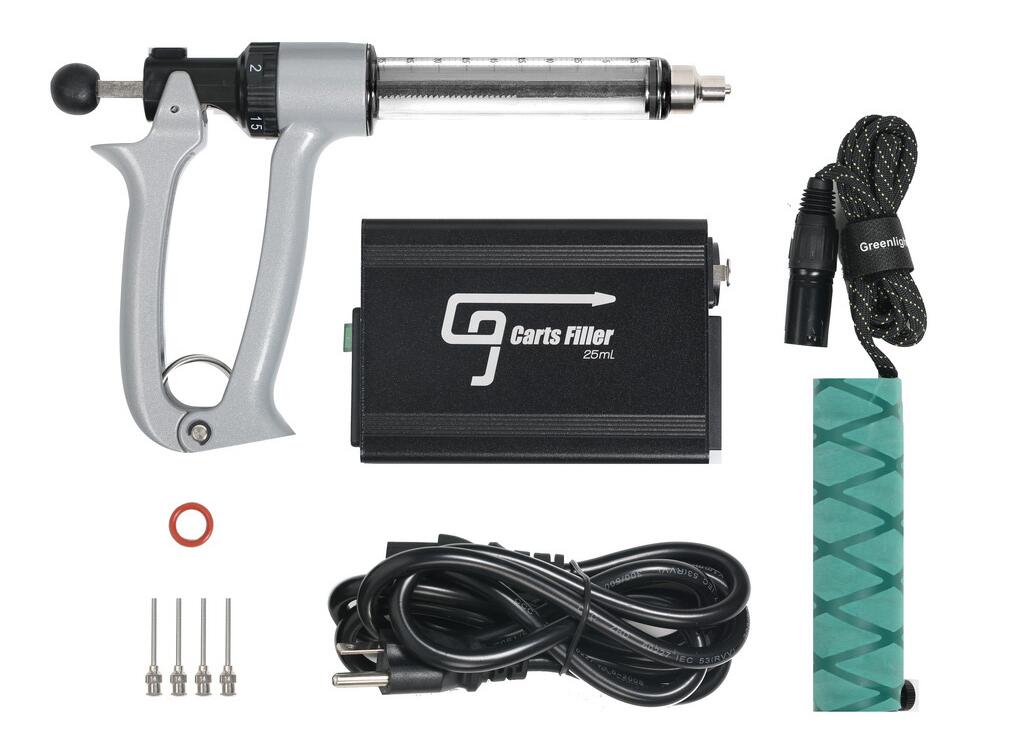 100% Authentic Greenlightvapes G9 Filling Gun Machine Thick Oil Semi Automatic Vape Filler Device 510 Thread Pen Carts Cartridge
100% Authentic Greenlightvapes G9 Filling Gun Machine Thick Oil Semi Automatic Vape Filler Device 510 Thread Pen Carts Cartridge
