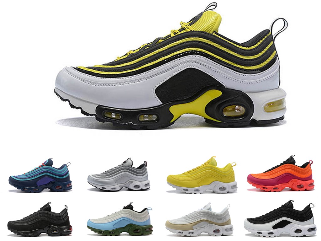 2018 New Top 97 97s Plus Outdoor Shoes Women Mens Black Yellow Red Champagne Gold Trainers Sneakers Chaussure TN Outdoor shoe size 36-45, Color 9
2018 New Top 97 97s Plus Outdoor Shoes Women Mens Black Yellow Red Champagne Gold Trainers Sneakers Chaussure TN Outdoor shoe size 36-45, Color 9