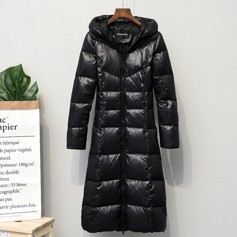 2021 New Female Jacket Down Black Shiny Thick Winter Coat Blazer Warm Ladies Outerwear Classic Middle with Hoodie Parka TW6A
2021 New Female Jacket Down Black Shiny Thick Winter Coat Blazer Warm Ladies Outerwear Classic Middle with Hoodie Parka TW6A