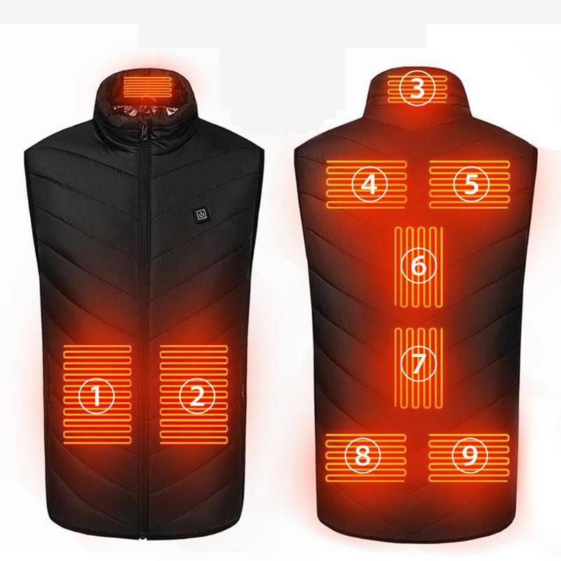 9 Zones Heated Vest Men Women Electric Heated Jacket Thermal Vest Jacket Heating Men Tactical Veste For Hiking, As pic
9 Zones Heated Vest Men Women Electric Heated Jacket Thermal Vest Jacket Heating Men Tactical Veste For Hiking, As pic