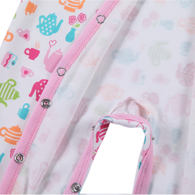 3 PCS Mother Nest Baby Romper Long Sleeves 100% Cotton Baby Pajamas Cartoon Printed Newborn Baby Girls Boys Clothes 201028