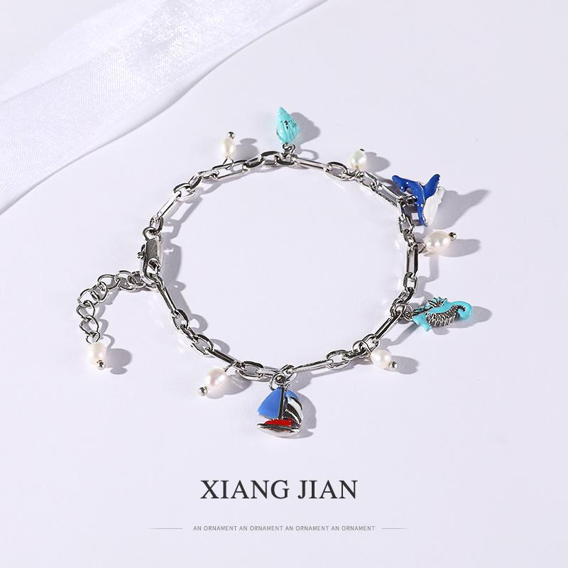Charm Bracelets Makersland Blue Ocean Cute Dolphin Shell Multi Style Pendant For Children Unique Design Jewelry
Charm Bracelets Makersland Blue Ocean Cute Dolphin Shell Multi Style Pendant For Children Unique Design Jewelry