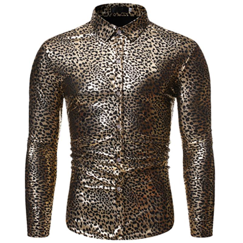 2020 Fashion New Men's Casual Boutique Long Sleeve Leopard Bronzing Shirt / Men's Slim Lapel Youth Temperament Shirt, Blue
2020 Fashion New Men's Casual Boutique Long Sleeve Leopard Bronzing Shirt / Men's Slim Lapel Youth Temperament Shirt, Blue