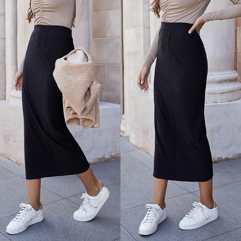 High Waist Package Hip Pencil Skirts Women Autumn Winter Casual Slim Solid Color Black Work Midi Skirt Elegant Mujer Faldas
High Waist Package Hip Pencil Skirts Women Autumn Winter Casual Slim Solid Color Black Work Midi Skirt Elegant Mujer Faldas