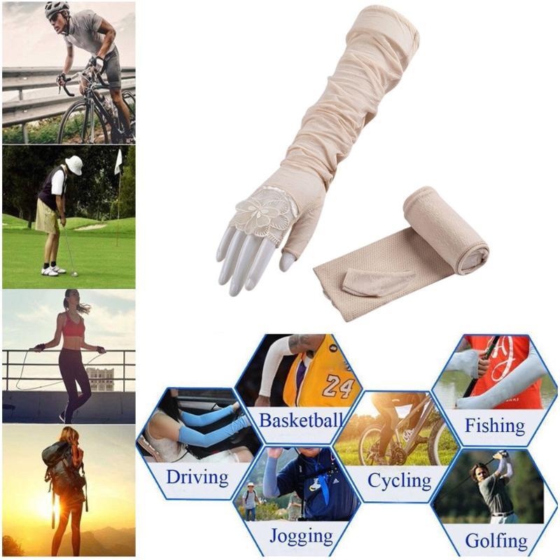 Sun protection gloves Lace sunscreen cuff female summer arm sleeve arm guard UV protection sleeves sun uv T, Beige
Sun protection gloves Lace sunscreen cuff female summer arm sleeve arm guard UV protection sleeves sun uv T, Beige