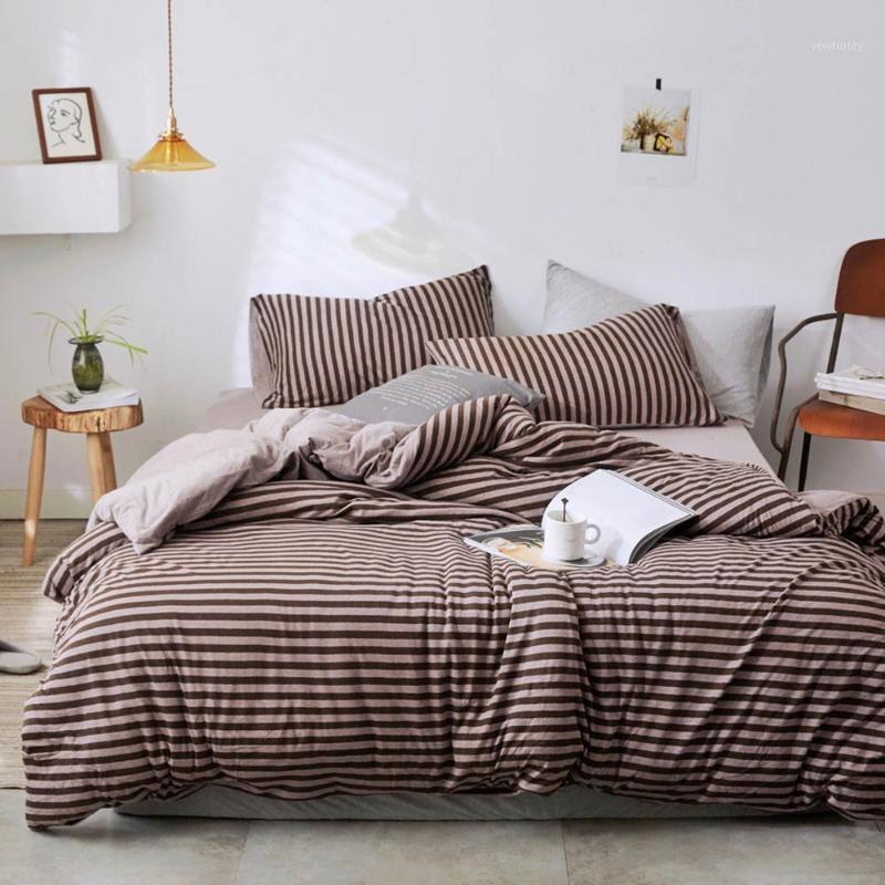 Svetanya Coffee Brown Stripes Bedlinens Ru Europe Size Knitted Cotton Soft Warm Fitted Sheet Bedding Duvet Cover Set1, 20205513
Svetanya Coffee Brown Stripes Bedlinens Ru Europe Size Knitted Cotton Soft Warm Fitted Sheet Bedding Duvet Cover Set1, 20205513