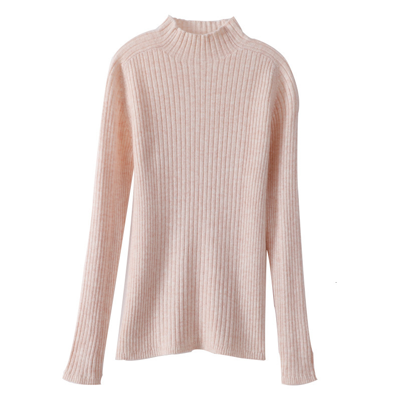 2021 New new half of the neck high female elastic pullover thin cashmere cotton women's solid sweater, Shallow
2021 New new half of the neck high female elastic pullover thin cashmere cotton women's solid sweater, Shallow