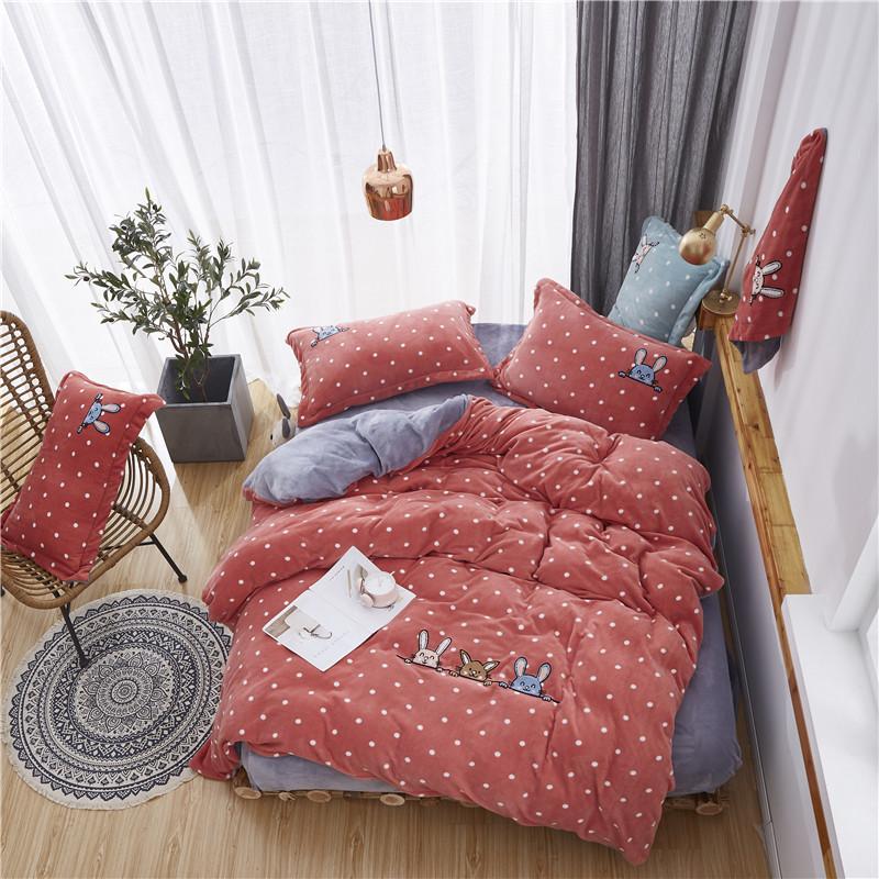 Milk Velvet Warm Soft 4pcs Cartoon AB Bed Set Duvet Cover Bed Sheet Pillowcases Lychee Red Pear Yellow Orange Queen Size
Milk Velvet Warm Soft 4pcs Cartoon AB Bed Set Duvet Cover Bed Sheet Pillowcases Lychee Red Pear Yellow Orange Queen Size