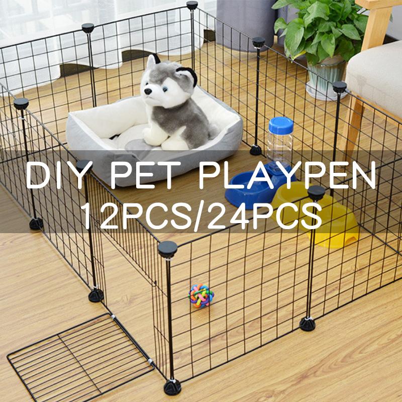 Foldable Assemble Dog Rabbits Guinea Pig Cage Playpen Pet Iron Fence Puppy Kennel House Training Space, White12 without door
Foldable Assemble Dog Rabbits Guinea Pig Cage Playpen Pet Iron Fence Puppy Kennel House Training Space, White12 without door