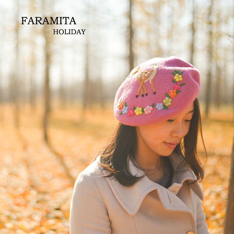 Berets Faramita Holiday Flower And Fawn Pink Wool Felt Cute Girls Women Beautiful Forest Cartoon Hat Cap Party Beret Warm Winter, As pic
Berets Faramita Holiday Flower And Fawn Pink Wool Felt Cute Girls Women Beautiful Forest Cartoon Hat Cap Party Beret Warm Winter, As pic