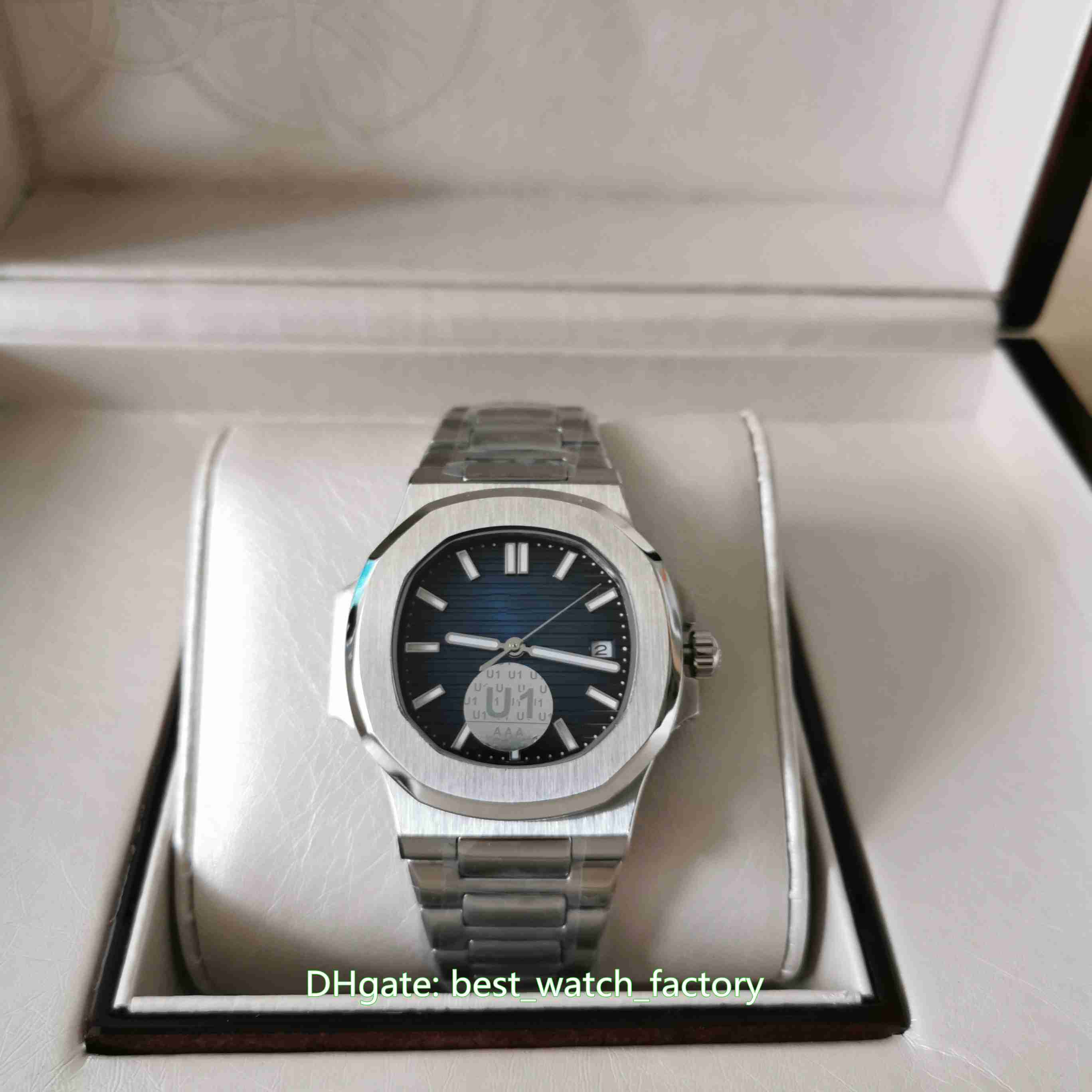 With Box Papers U1 Factory Top Quality Watches 40mm Nautilus 5711 1A/010 Blue Dial Asia 2813 Movement Transparent Mechanical Automatic Mens Watch Men's Wristwatches, No box papers
With Box Papers U1 Factory Top Quality Watches 40mm Nautilus 5711 1A/010 Blue Dial Asia 2813 Movement Transparent Mechanical Automatic Mens Watch Men's Wristwatches, No box papers