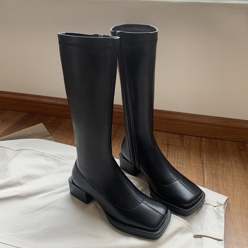 Elegant Women Winter Boots Genuine Leather Autumn Winter Med Heels Boots Side Zipper Newest Dancing Shoes Woman, Black
Elegant Women Winter Boots Genuine Leather Autumn Winter Med Heels Boots Side Zipper Newest Dancing Shoes Woman, Black