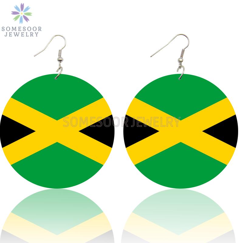 SOMESOOR Double Sides Printing Black Country Jamaica Flag Wooden Drop Earrings Photos African Wood Jewelry For Women Gfits
SOMESOOR Double Sides Printing Black Country Jamaica Flag Wooden Drop Earrings Photos African Wood Jewelry For Women Gfits