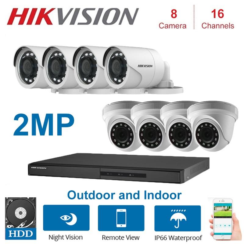 HIKVISION English 16Channel DVR Hybrid Video Surveillance Recorder with 2MP Dome and Security Camera KITS
HIKVISION English 16Channel DVR Hybrid Video Surveillance Recorder with 2MP Dome and Security Camera KITS