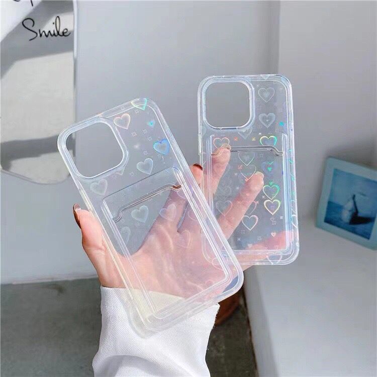 Cell Phone Cases Sweet Heart-shaped Transparent Card TPU Straight Edge for iphone 11 12 13 Pro, Styles #1
Cell Phone Cases Sweet Heart-shaped Transparent Card TPU Straight Edge for iphone 11 12 13 Pro, Styles #1