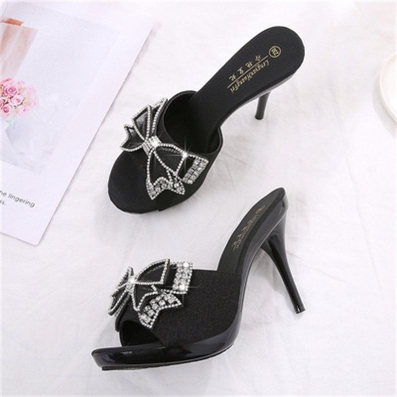 2020 Slippers Popular See Casual Crutches Butterfly-knot Women's Shoes High 11's in Toe Stilettos Syrt, Black.
2020 Slippers Popular See Casual Crutches Butterfly-knot Women's Shoes High 11's in Toe Stilettos Syrt, Black.