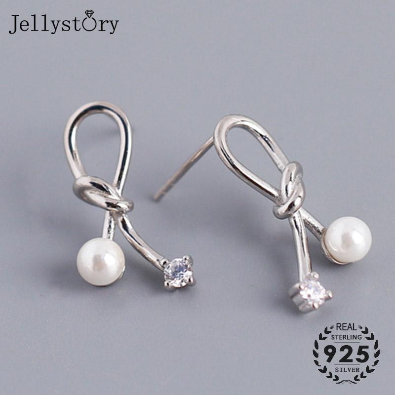 Jellystory Popular Stud Earrings 925 Sterling Silver Bowknot Pearl Zircon Gemstones Earring for Women Fine Jewelry Wedding Gifts
Jellystory Popular Stud Earrings 925 Sterling Silver Bowknot Pearl Zircon Gemstones Earring for Women Fine Jewelry Wedding Gifts