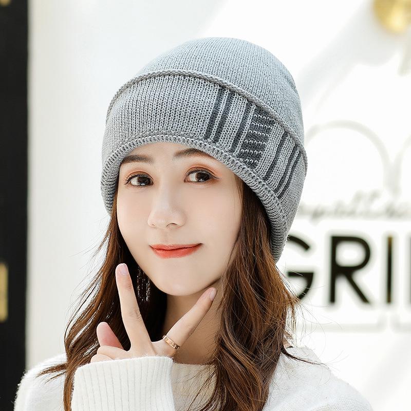 Winter Hats for Woman Wool Knitted Solid Cute Stripe Hat Girls Female Beanie Caps Warmer Bonnet Ladies Casual Couple Cap 
Winter Hats for Woman Wool Knitted Solid Cute Stripe Hat Girls Female Beanie Caps Warmer Bonnet Ladies Casual Couple Cap
