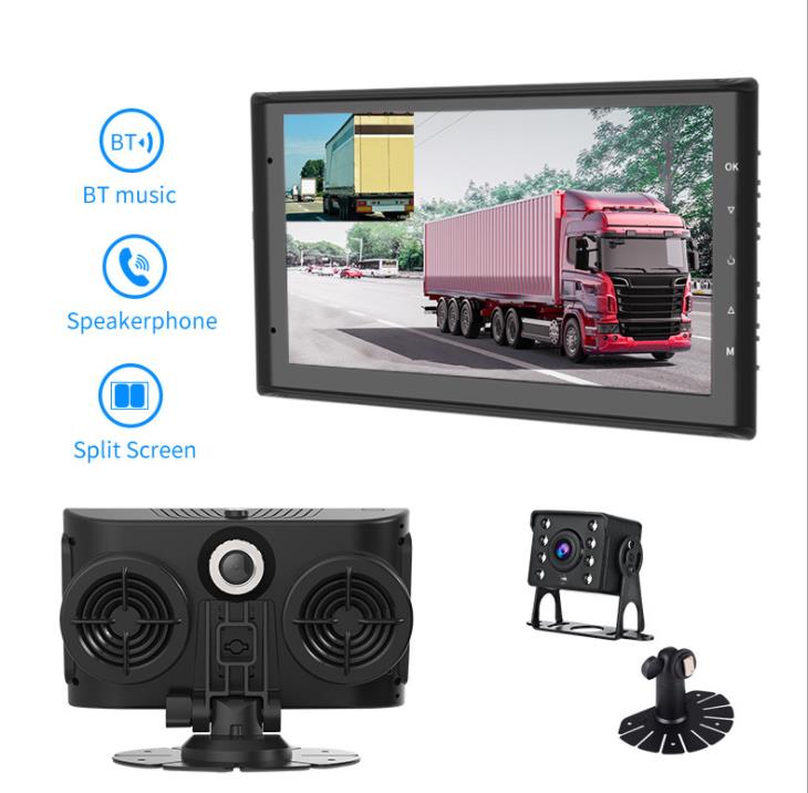HD 7 Inch IPS Screen 2 Channels Truck Bus Car DVR Recorder latest BT music playback and Phone Call Hands Free function
HD 7 Inch IPS Screen 2 Channels Truck Bus Car DVR Recorder latest BT music playback and Phone Call Hands Free function