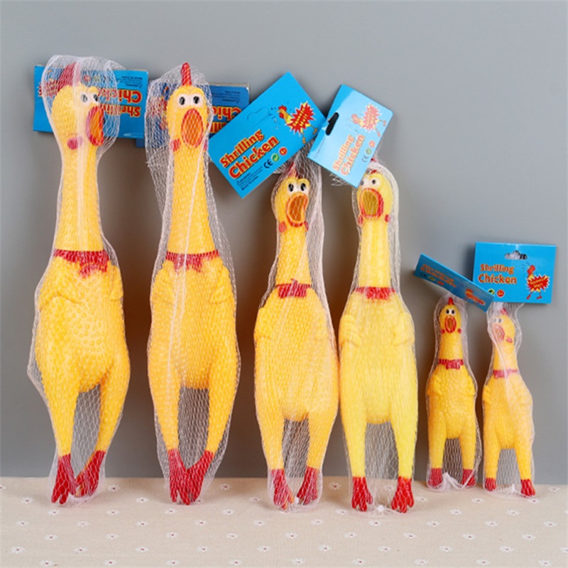 

Screaming Chicken Squeeze Sound Toy Pets Dog Toys Product Shrilling Decompression Tool Squeak Vent chicken 20220110 Q2
