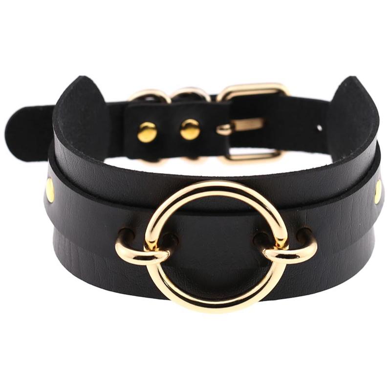 Chokers Leather Choker O Round Collar Bondage Goth Women Gothic Necklace Punk Jewelry Trendy Rock Sexy Harajuku Gift
Chokers Leather Choker O Round Collar Bondage Goth Women Gothic Necklace Punk Jewelry Trendy Rock Sexy Harajuku Gift